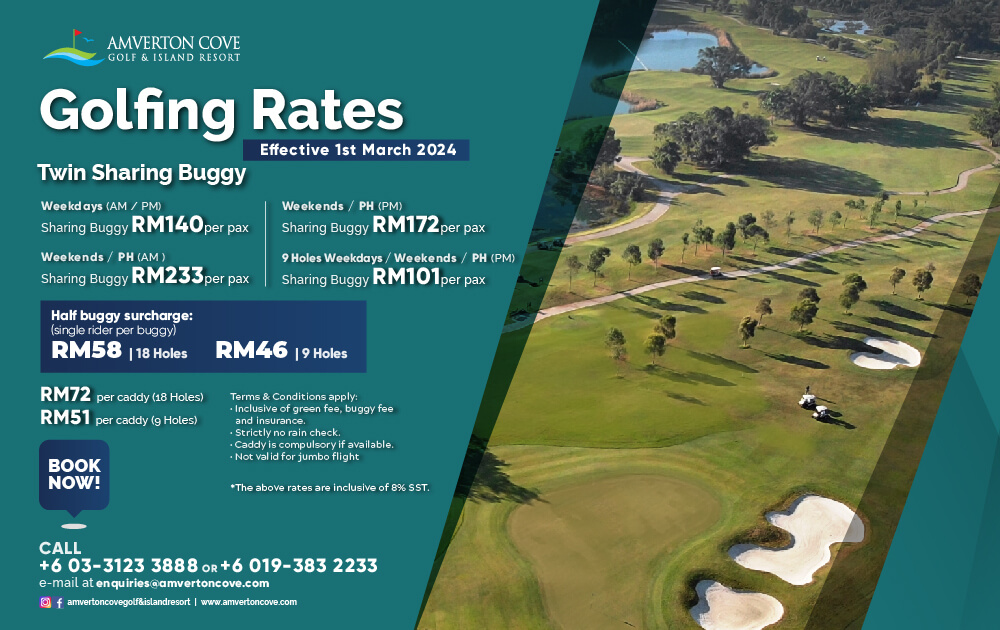 Golfing Rates Effective March 2024 - Amverton Cove